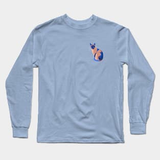 Top Left Corner Cat Long Sleeve T-Shirt